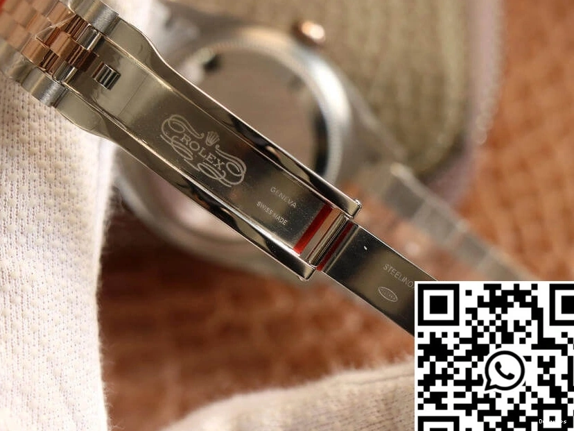 Datejust Rose Rolex Dial M126231-0017 White EW Factory Gold 0228